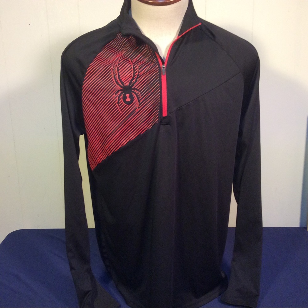 Spyder large logo mens 1/4 Zip Pullover